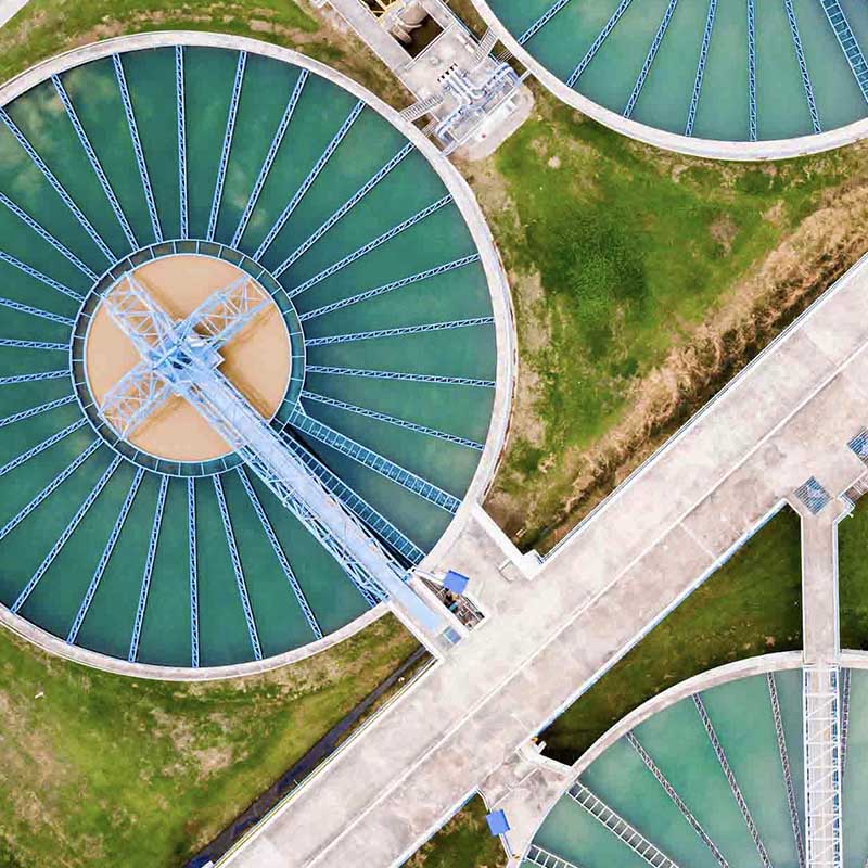 water ground storage tanks from the top