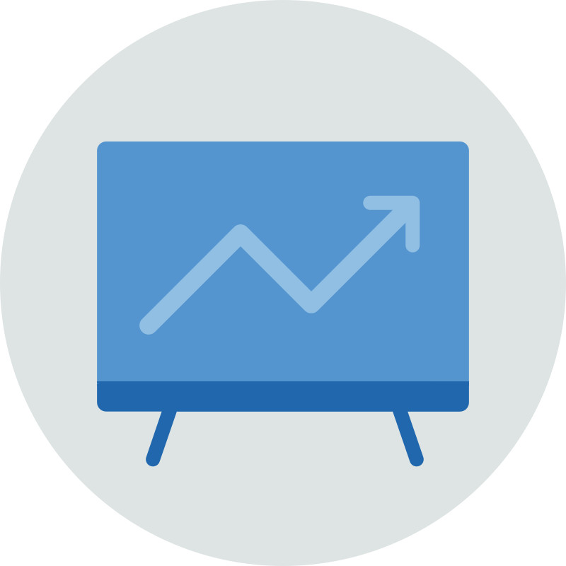 Financial reports pictogram