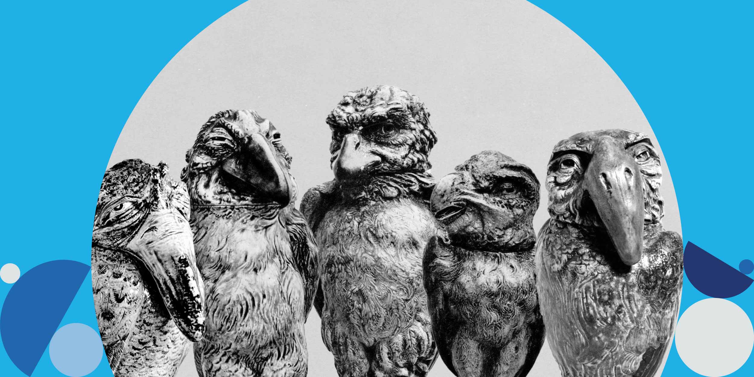 alt="The antique Martinware ‘Wally Birds’"
