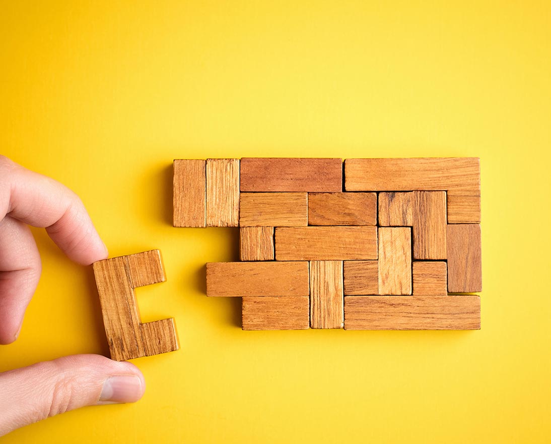 wooden brick puzzle