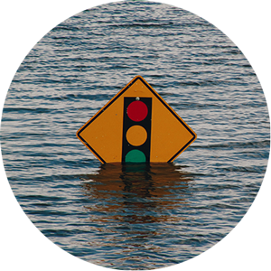 flooded sign
