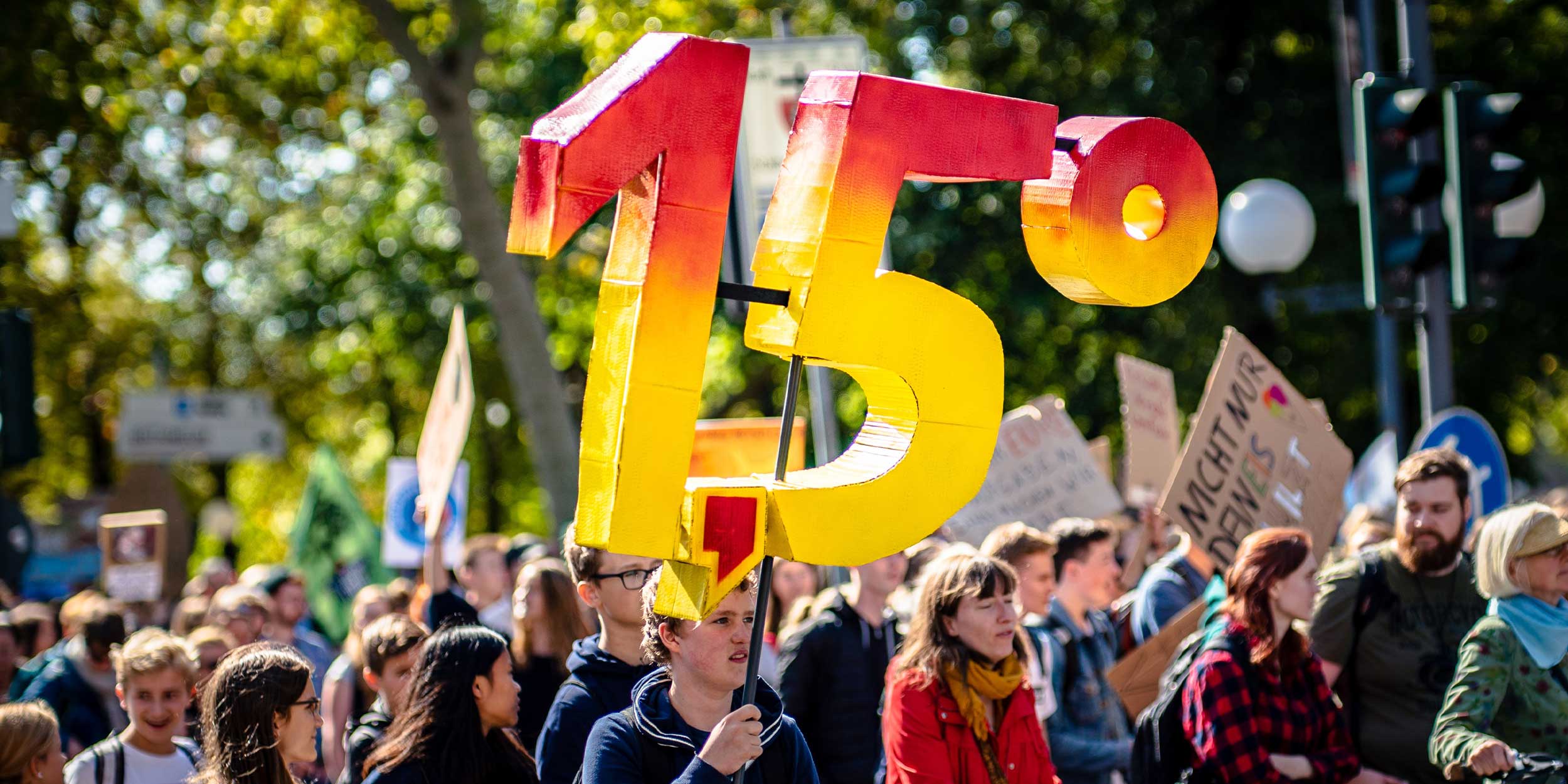 people protesting for climate action
