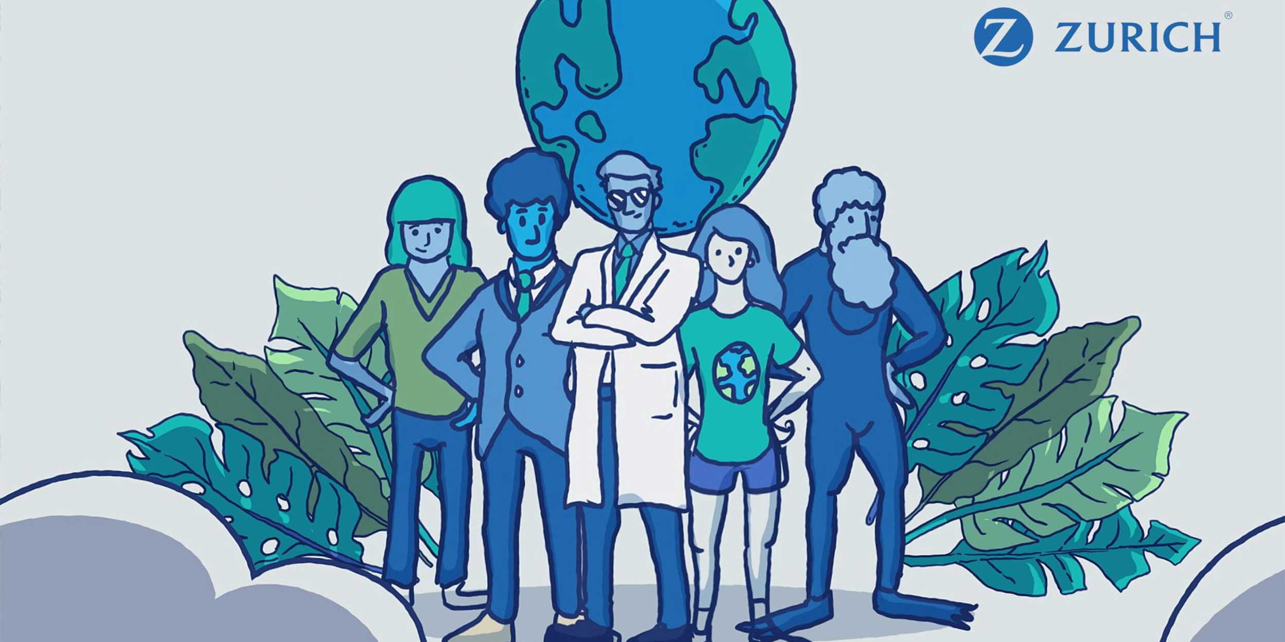 Illustration how to become a climate hero