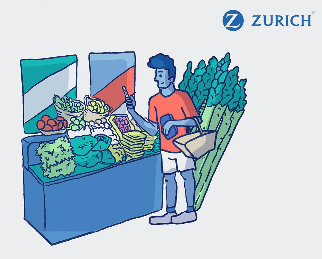 illustration food waste 