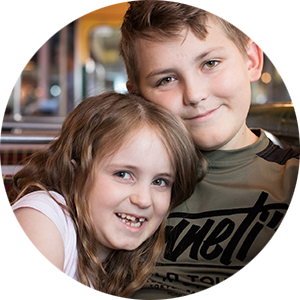 Jennie’s children Alice and Adam