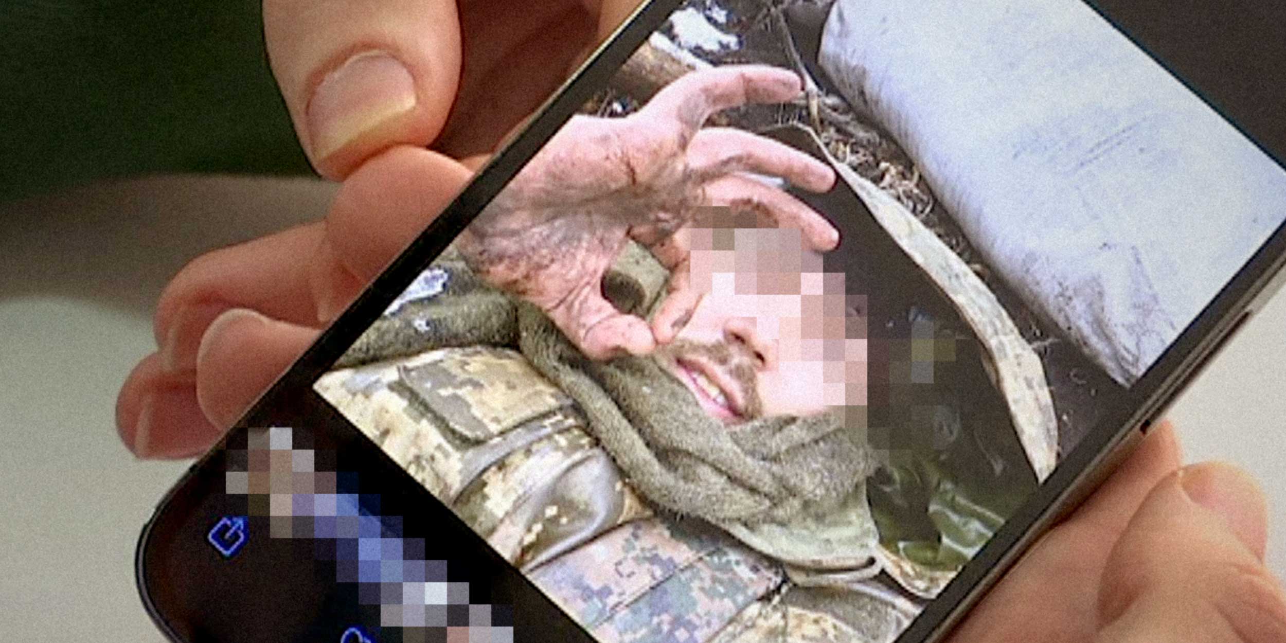 speaking to a Ukrainian soldier via Whatsapp