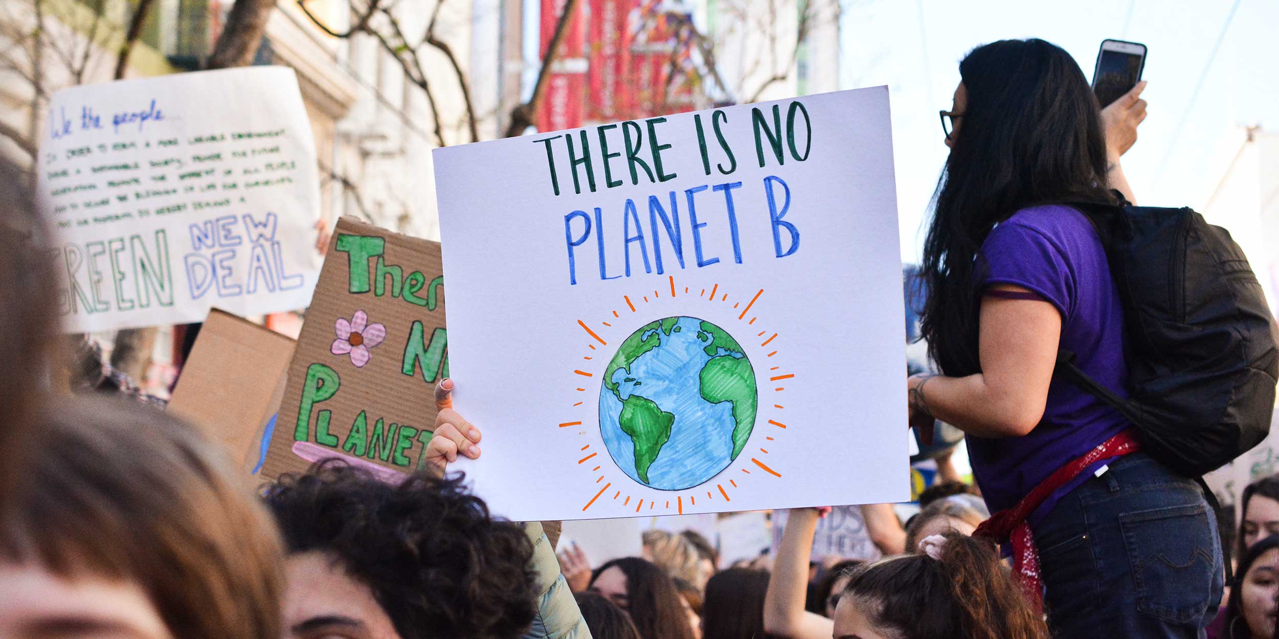 Biodiversity activists protesting