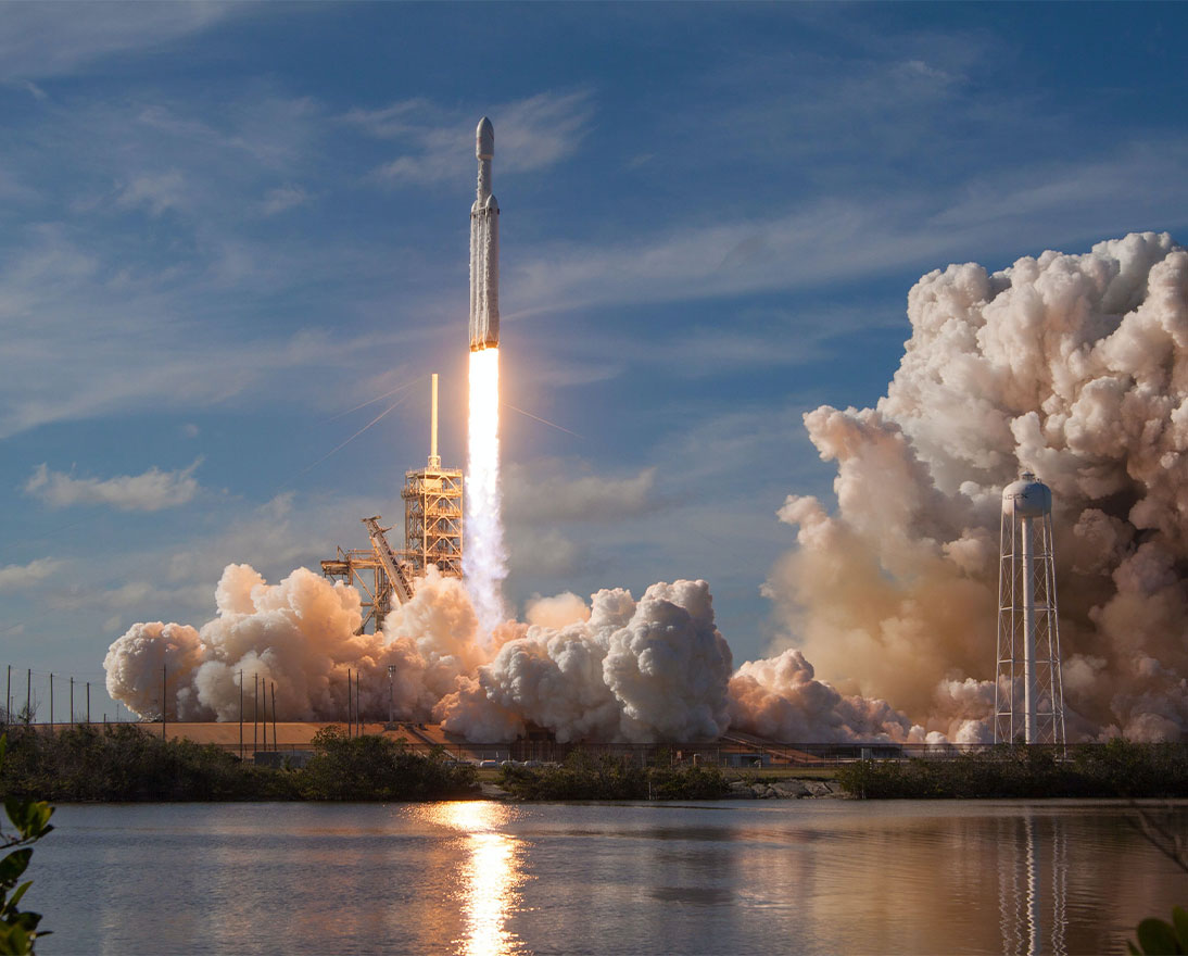 a rocket going into space