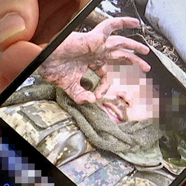 speaking to a Ukrainian soldier via Whatsapp