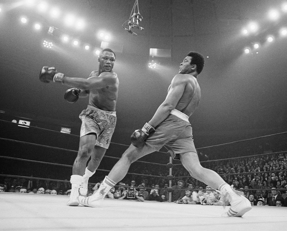 Muhammad Ali and Joe Frazier