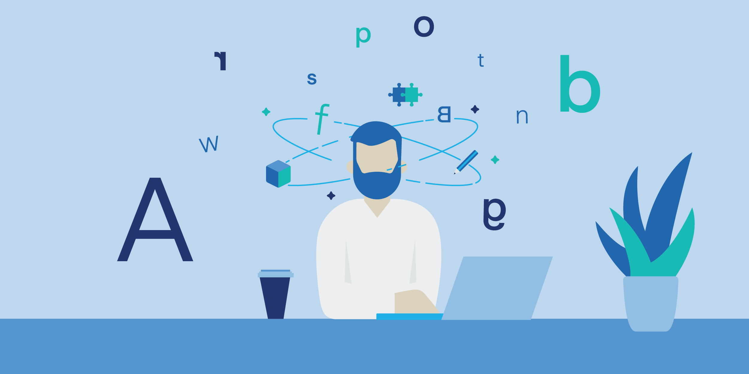 Dyslexia illustration