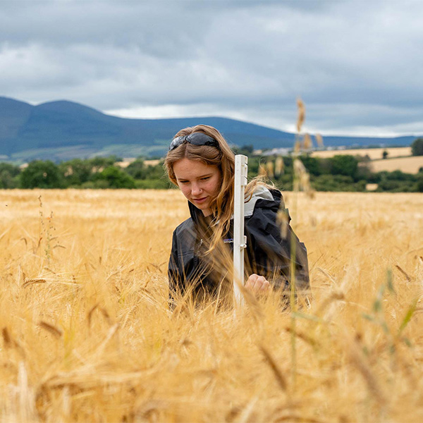 Two women in a field