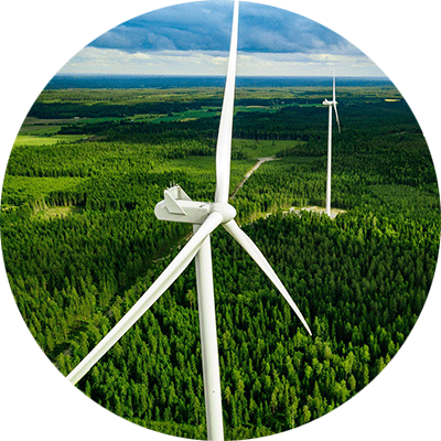 windmill in the forest
