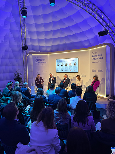 A panel discussion at the WEF 2026