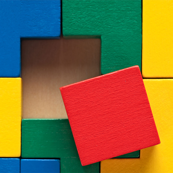 colorful wooden puzzle
