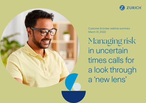 cover managing risk in uncertain times calls for a look through a new lens