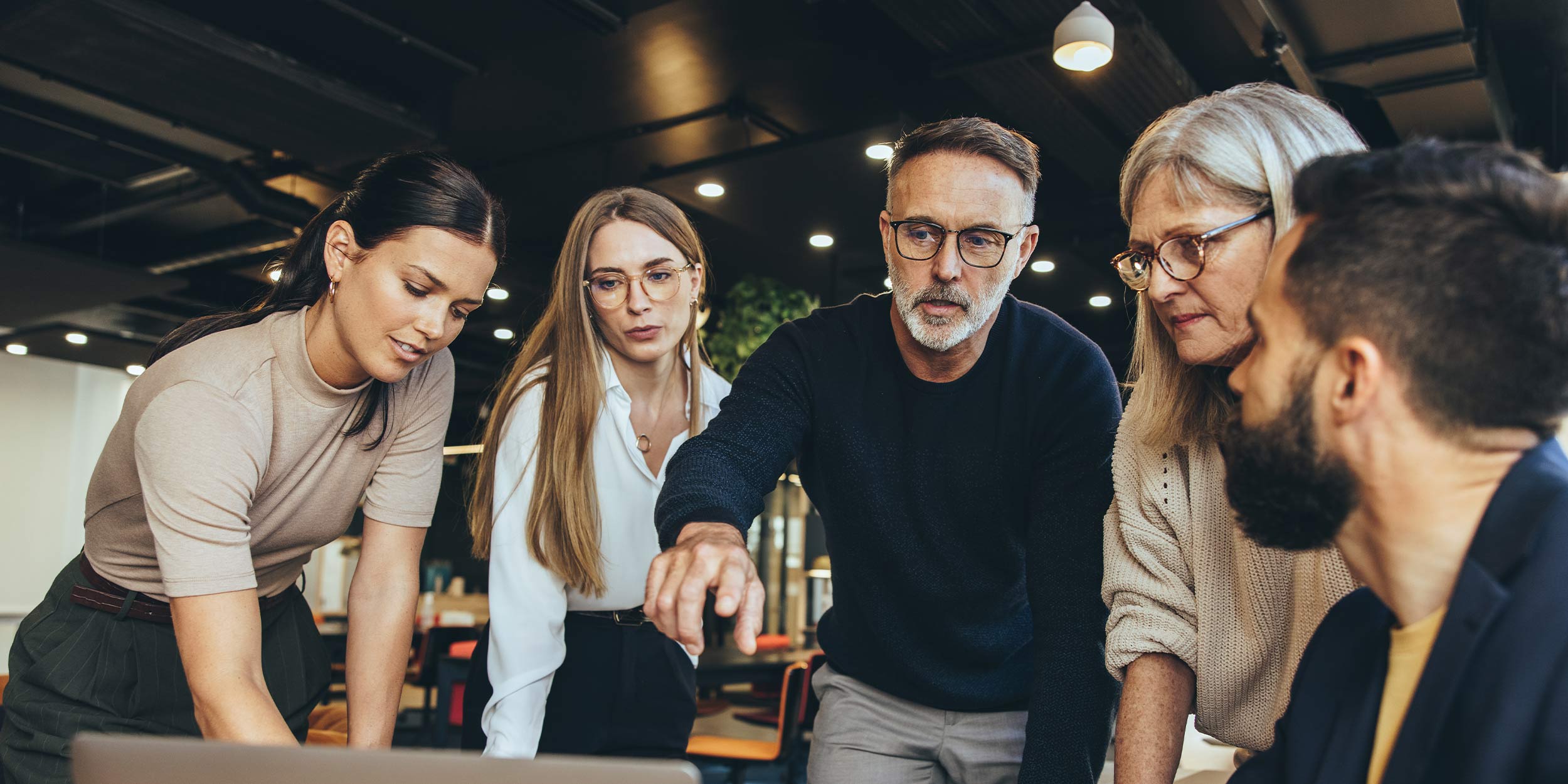 people working on a project