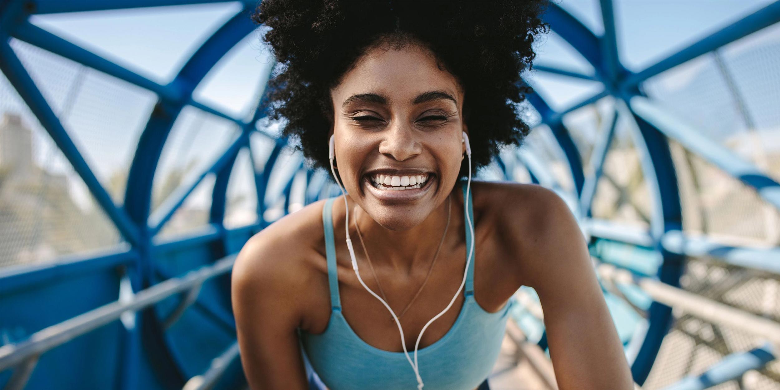 Fitness woman with smart watch