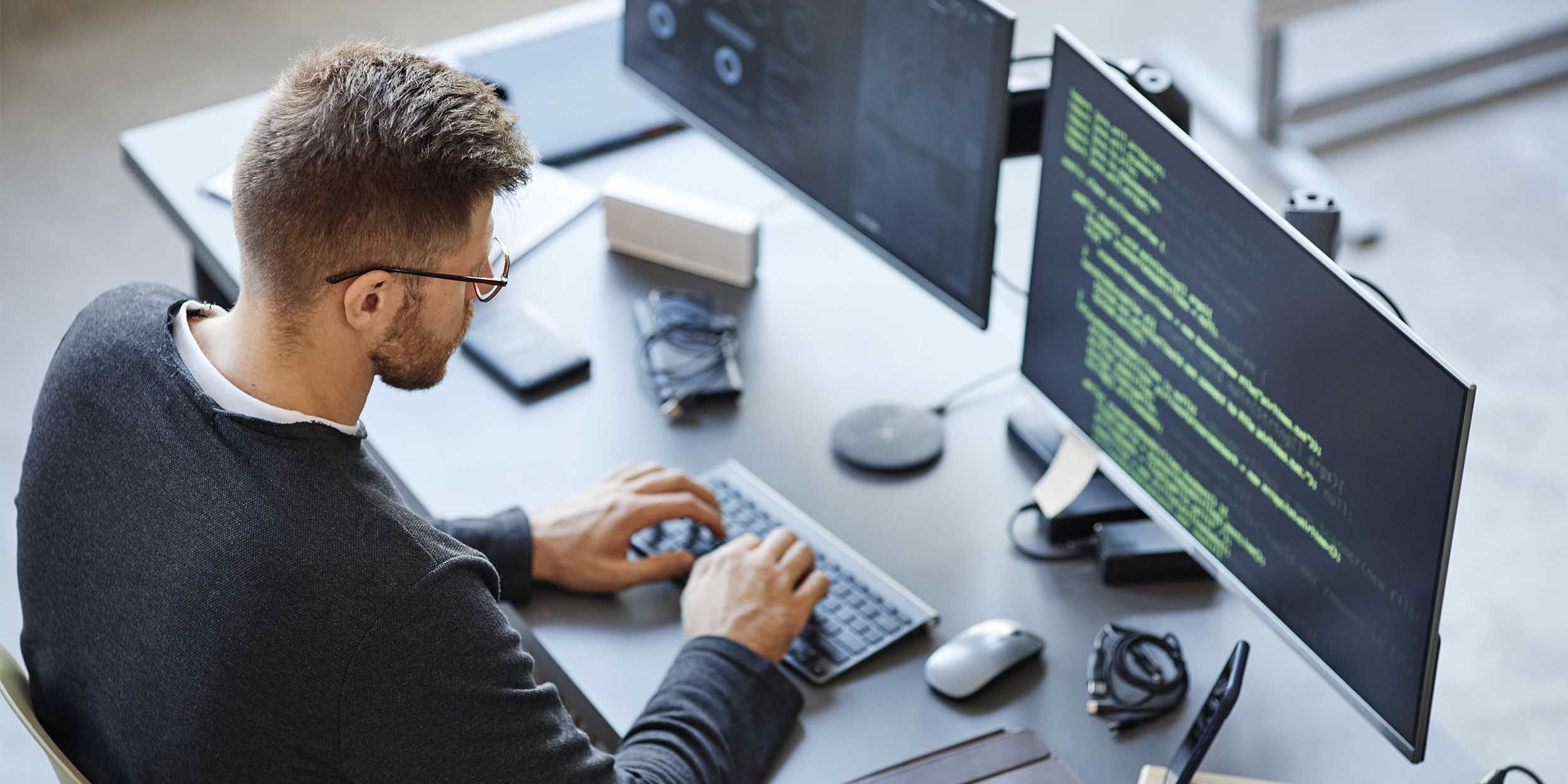 Software Programmer Working