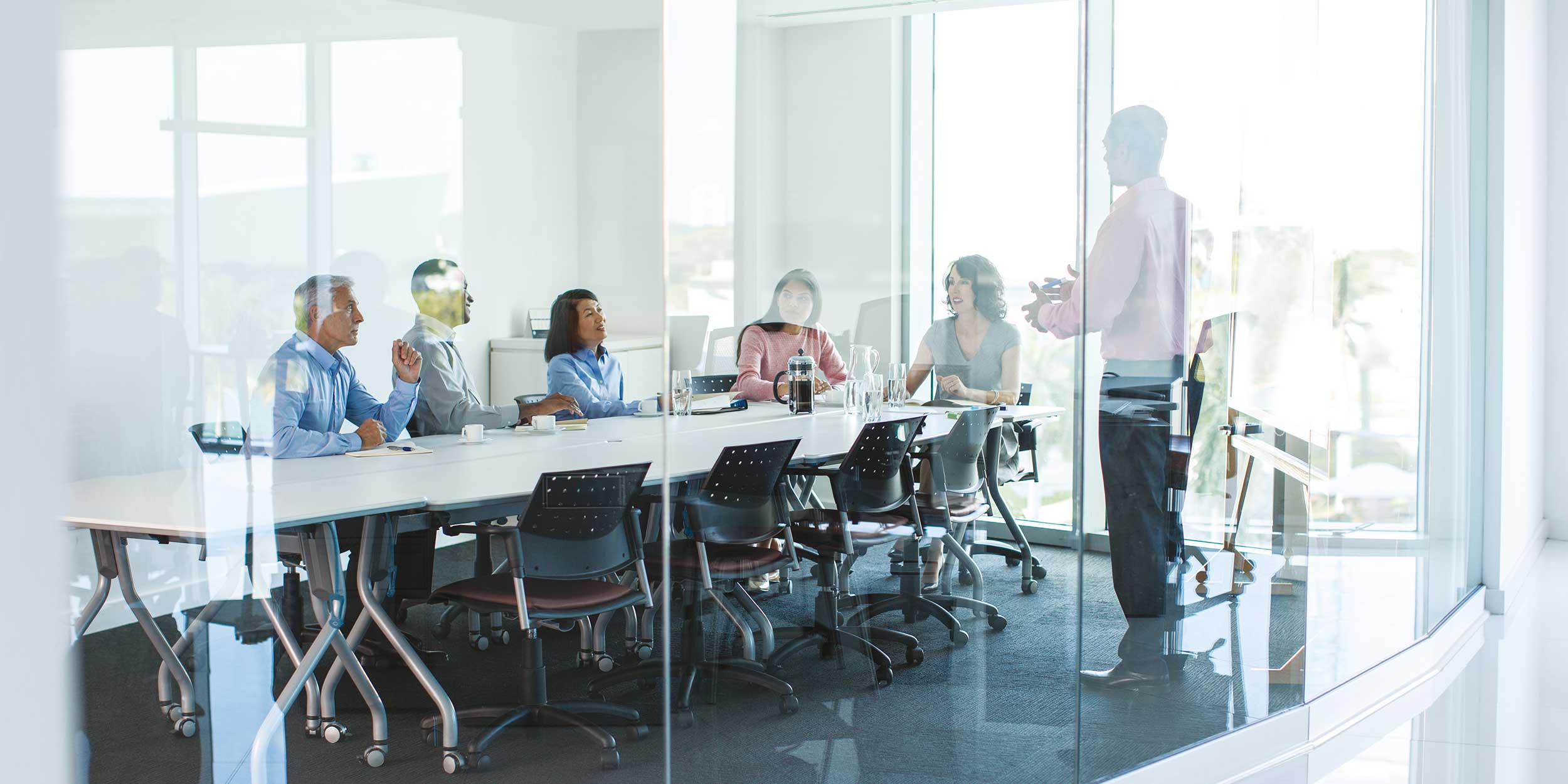 team in a meeting room
