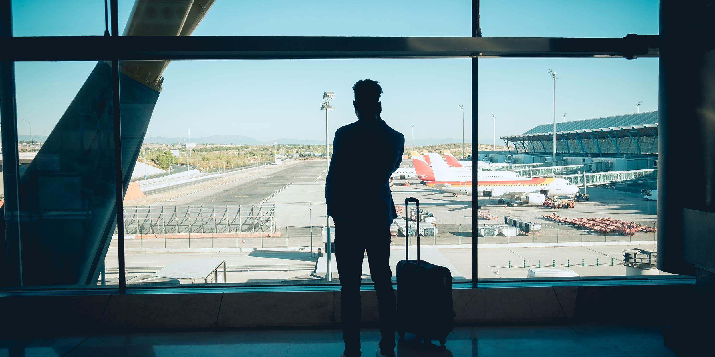 man at the airport