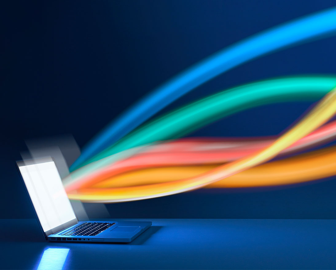 laptop streaming data