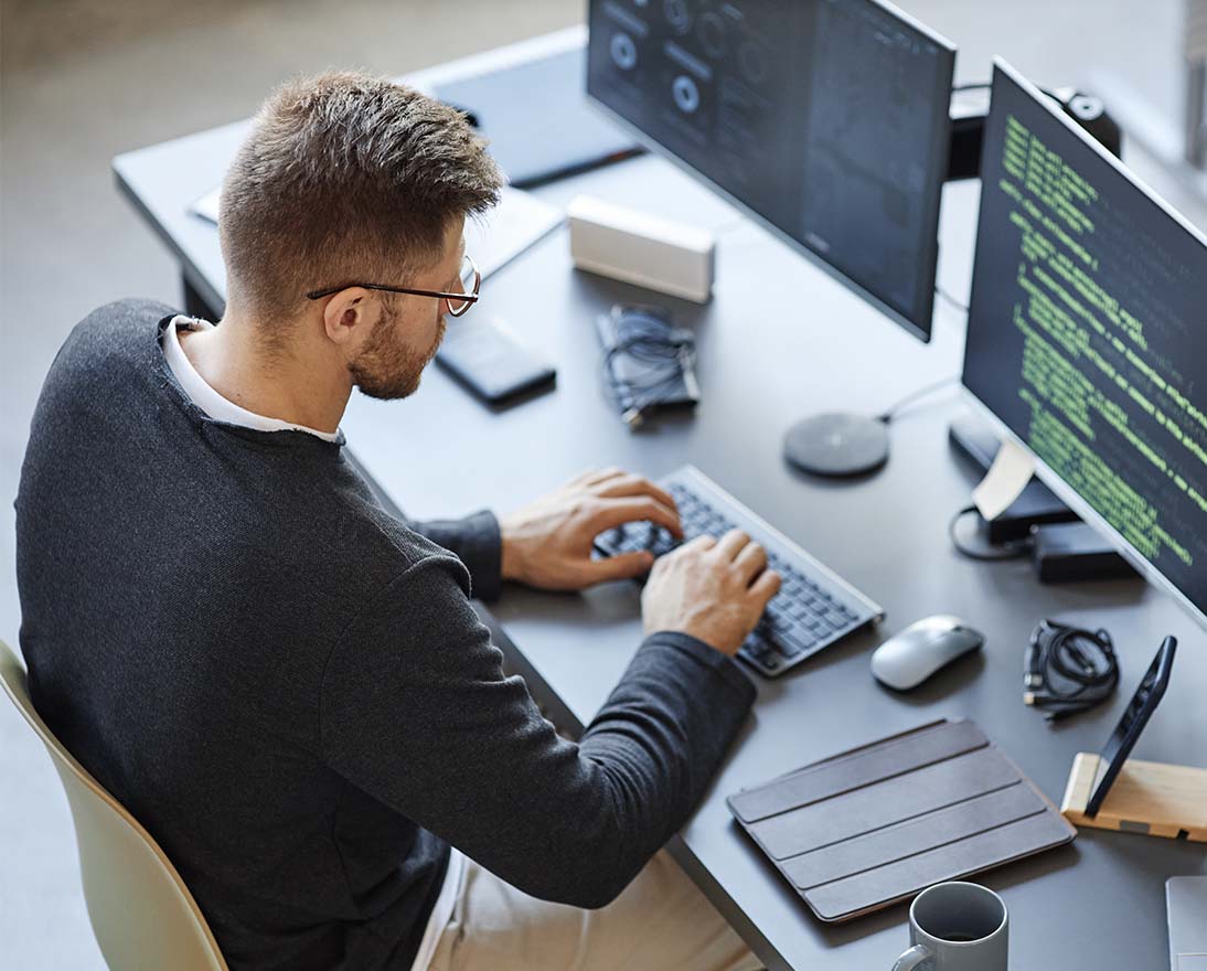 Software Programmer Working