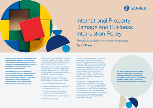 Prime factsheet cover