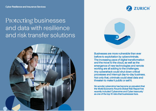 Cover Zurich Cyber Insurance and Cyber Resilience Services Factsheet