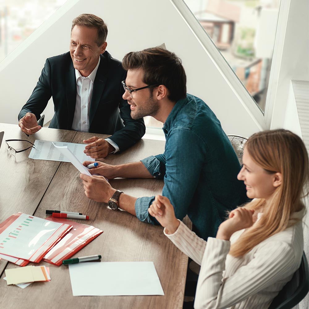 team in a meeting