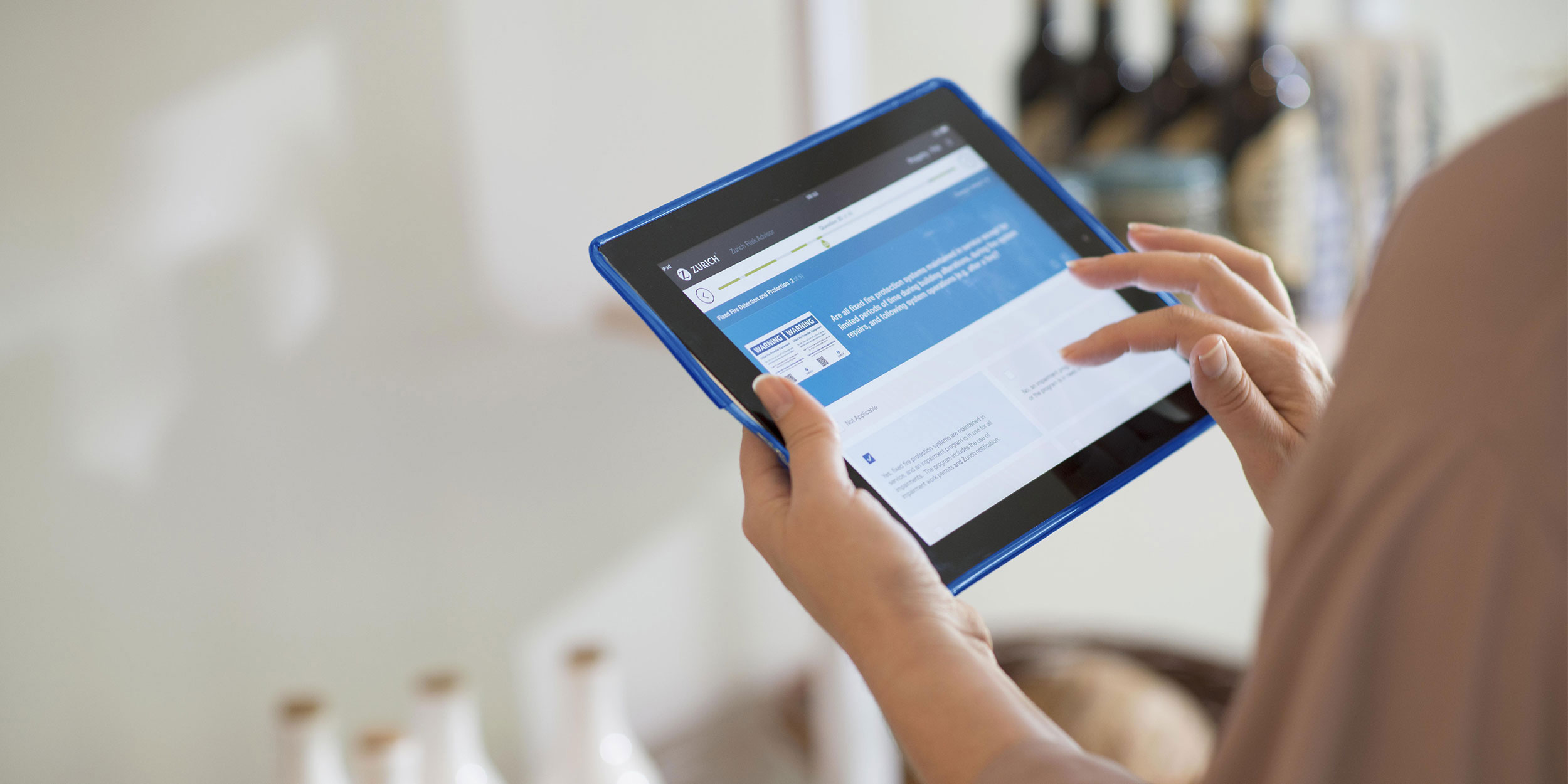 Zurich Risk Advisor tablet