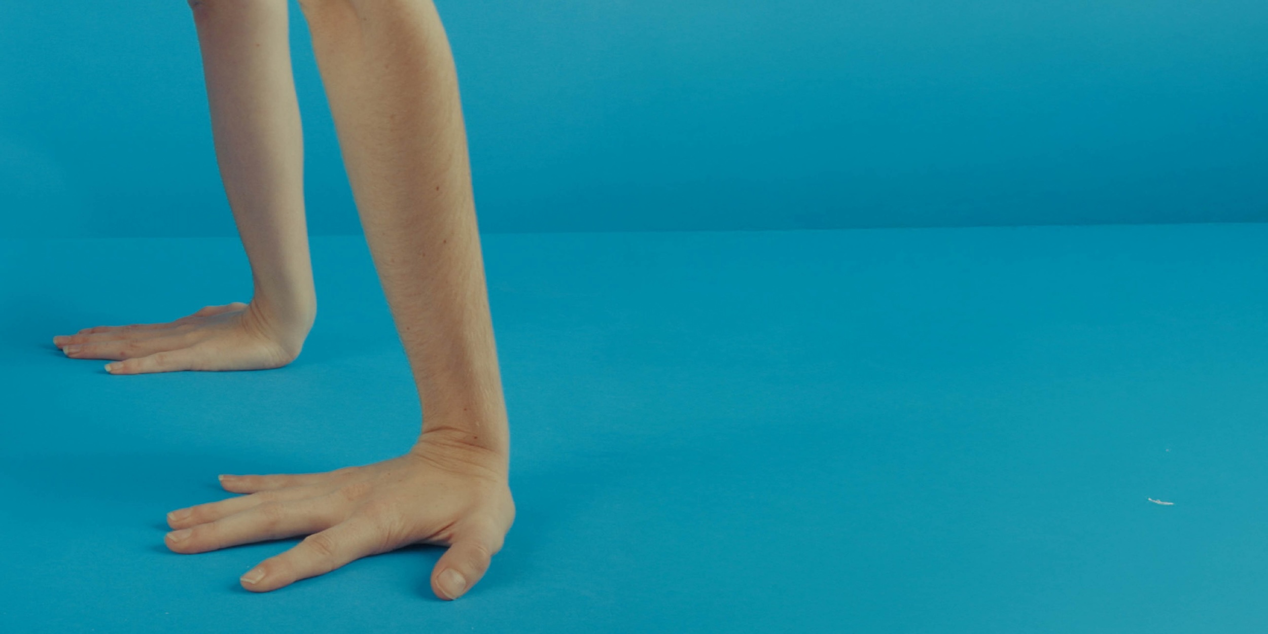 Person doing a handstand