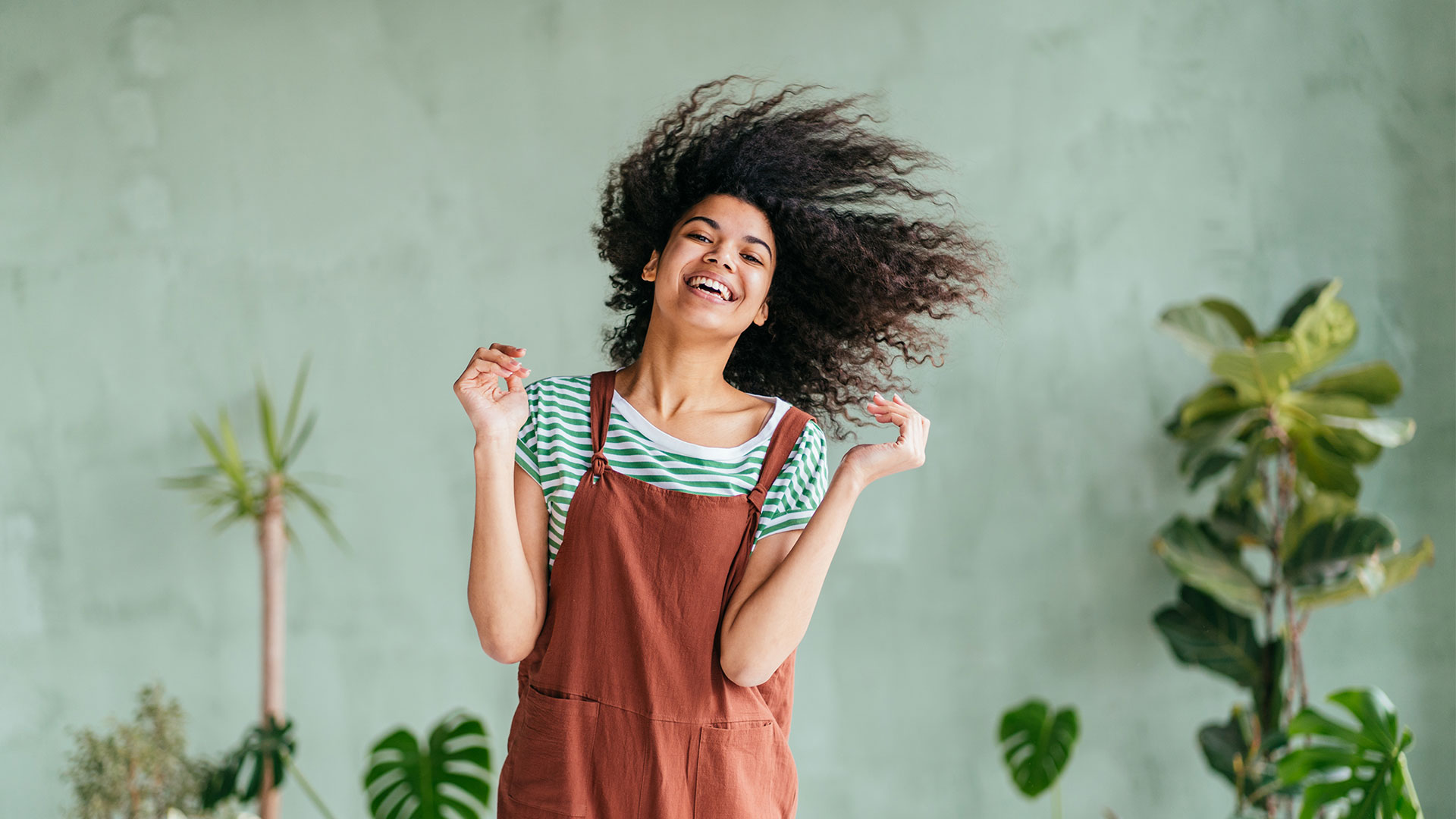 woman laughing