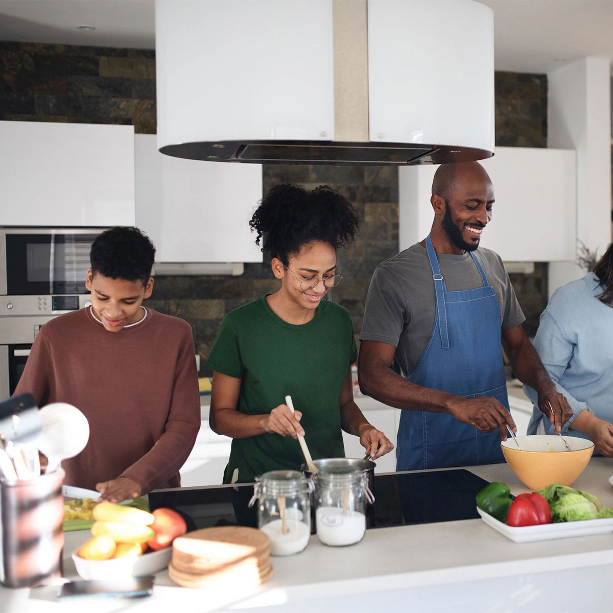 People cooking together