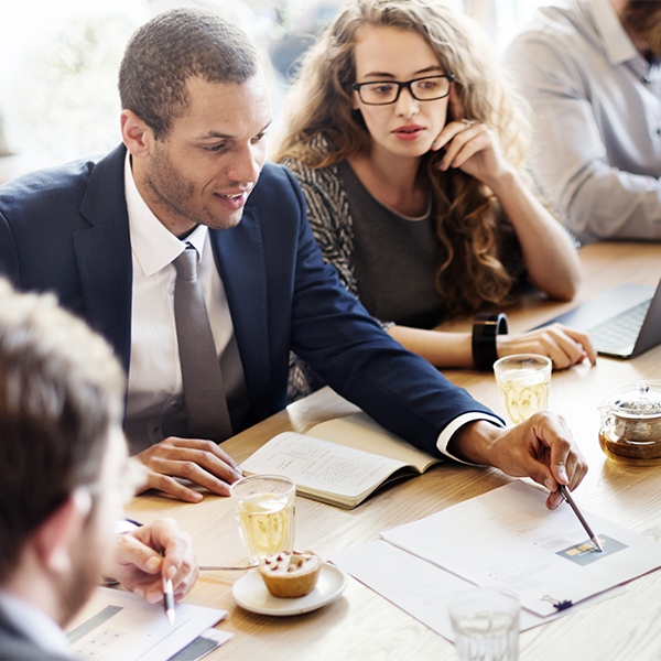 people in a meeting