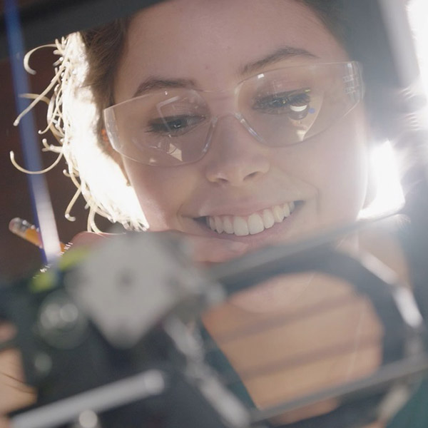 Woman working in a lab