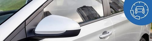 closeup of vehicle door