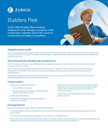 Builders Risk Insurance: Commercial & Residential | Zurich