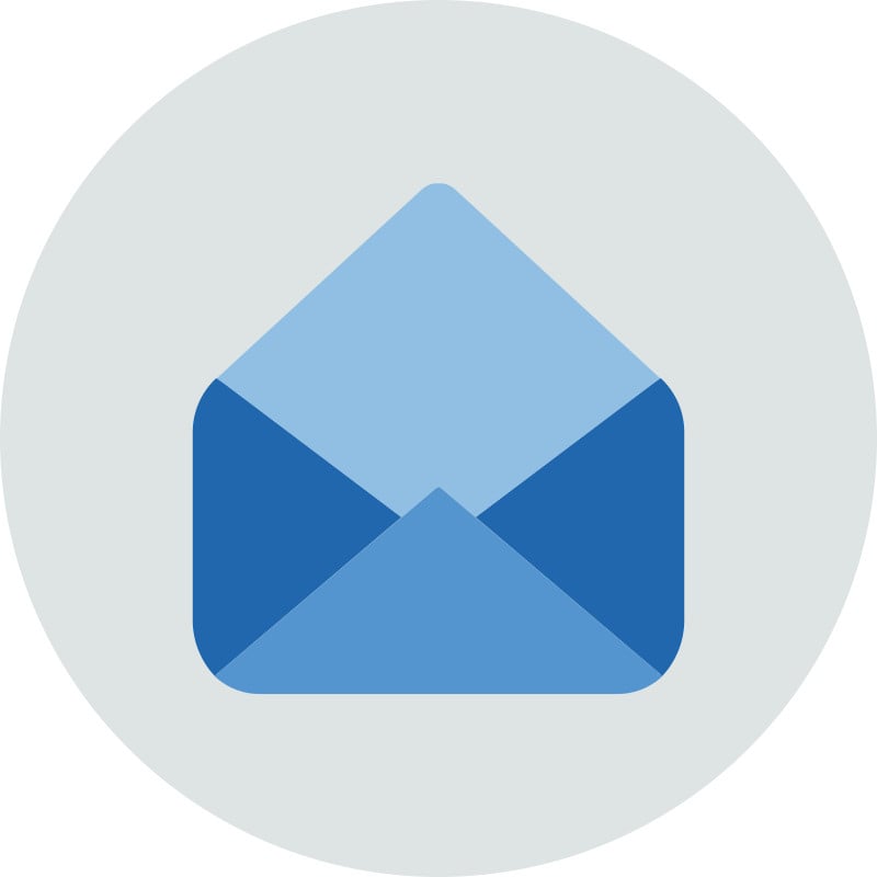 open envelope pictogram