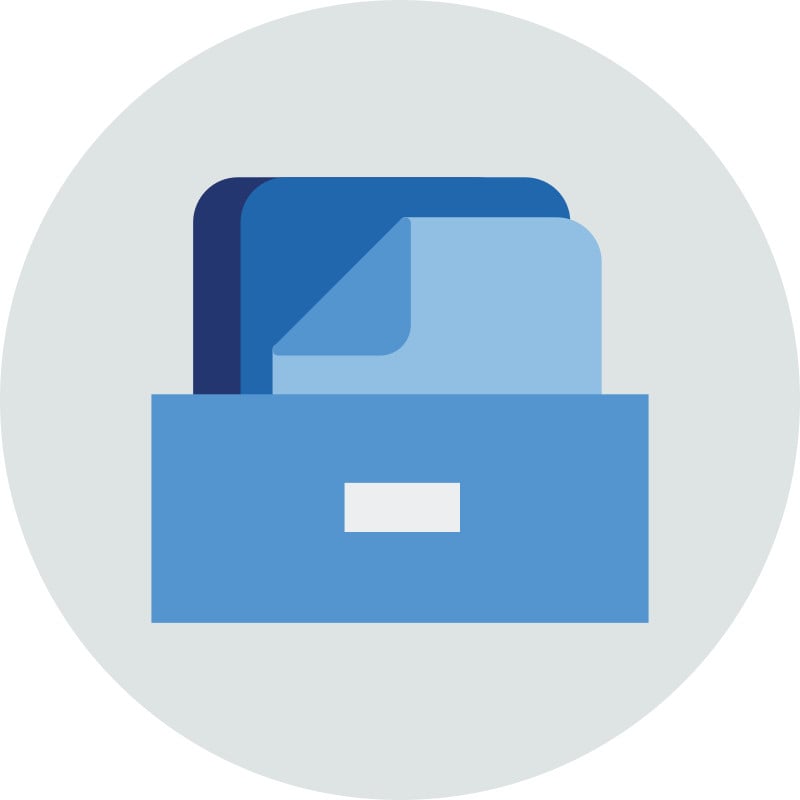 file cabinet pictogram