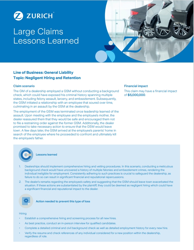  Negligent Hiring and Retention