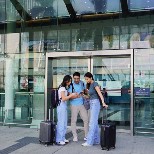 Group of tourists