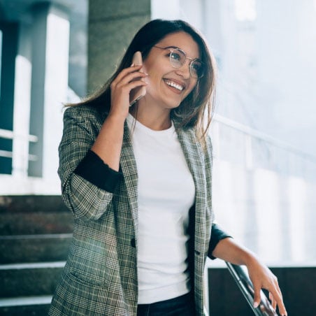 talking on phone