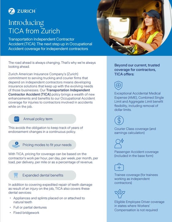 Owner-Operator Truck Insurance | Zurich Insurance