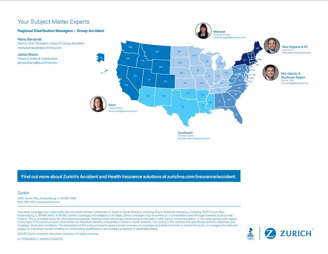 Regional Distribution Managers – Group Accident