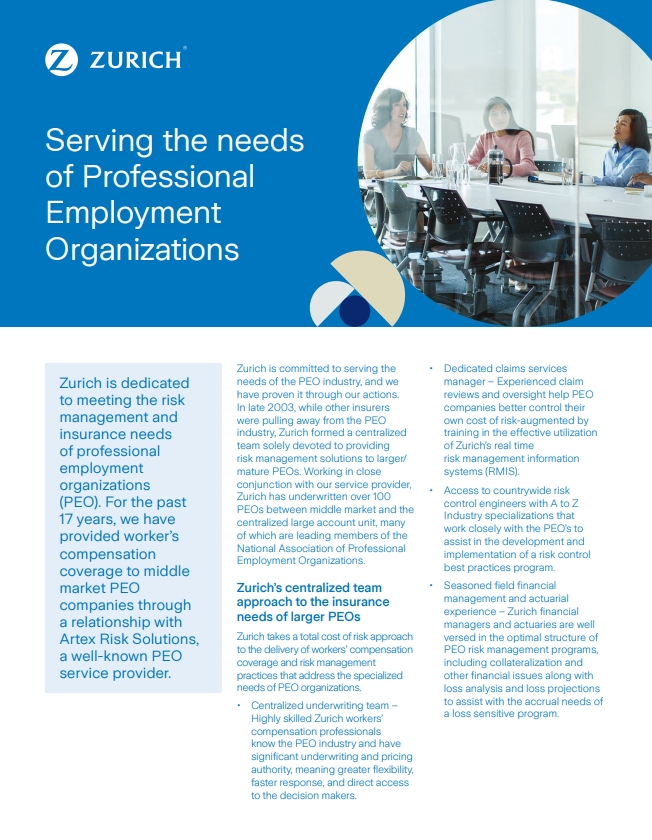 Serving the needs  of Professional  Employment  Organizations