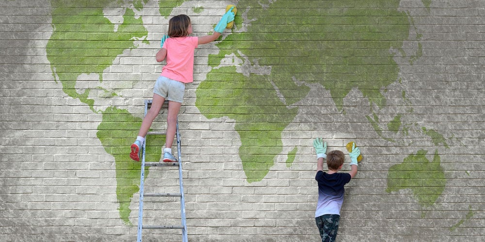 kids-cleaning-earth-mural