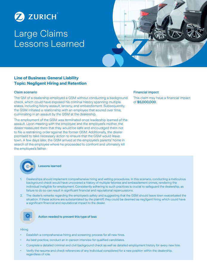 Negligent Hiring and Retention