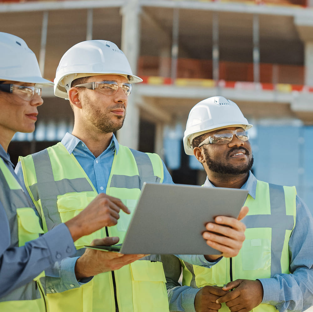 Ingenieurs sur chantier