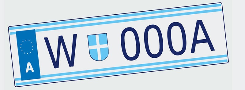 Beispielhafte Darstellung eines Kennzeichens | Auto-Versicherung